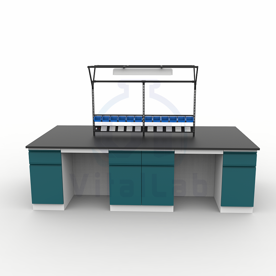 New Design Modern Iron Lab Workstation High Temperature Resistance Strong Alkali Resistant Laboratory Benches Furniture