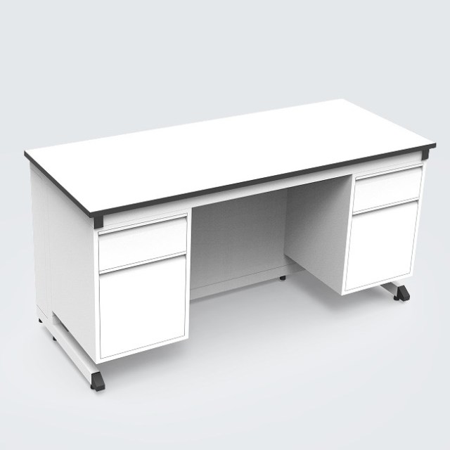 Modern Industrial Chemistry Lab Furniture Benches Epoxy Resin Worktop Strong Alkali Resistant Epoxy Powder Coated Durable Metal