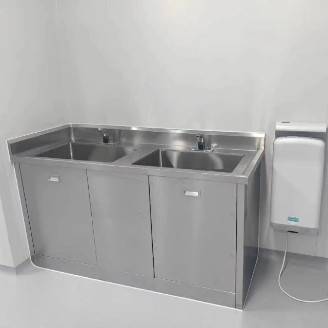 Cleanroom Laboratory Workbench Stainless Steel Top Heavy Duty Industrial Lab Bench