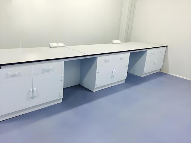 Modern Design Polypropylene Lab Bench with Reagent Shelf for Acid Alkali Resistance