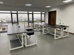 Cheap Price Simple Design Metal Lab Table with Water Sink Modern Mobile Iron Frame Easy Moving 2 Drawers