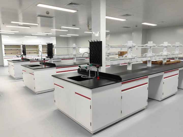 Morder Chemical Lab Island Bench With Water Sink Cabinet and Reagent Rack