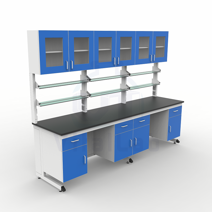 Lab Bench with Drawers Steel Frame Storage Laboratory Workbench