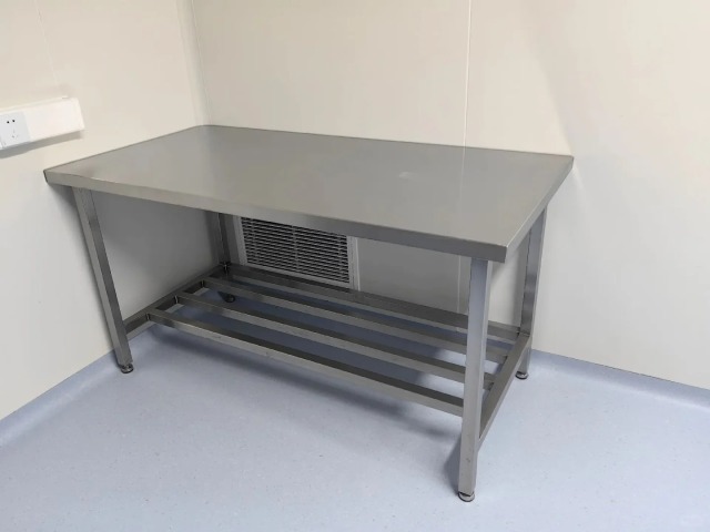 Cleanroom Laboratory Workbench Stainless Steel Top Heavy Duty Industrial Lab Bench