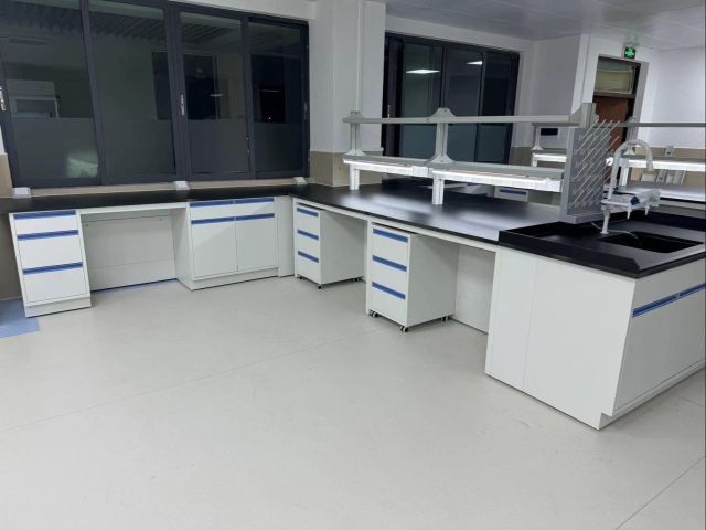 Mobile Modular Benches Industrial Workbenches with Cabinets Modern Metal Design Specialized Medical Lab Furniture