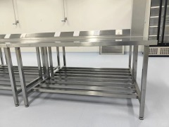 Cleanroom Laboratory Workbench Stainless Steel Top Heavy Duty Industrial Lab Bench