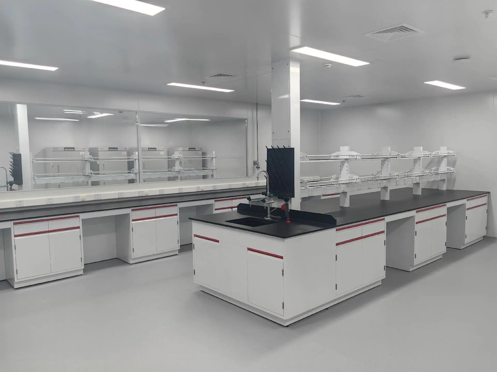 VitalLab All-Steel Laboratory Workbenches for Pharmaceutical Biology Clean Room Use Lab Island Bench