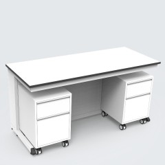 Customized Color C Frame Lab Workstation With Wheel for School Use