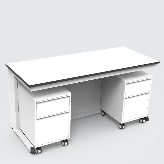 Customized Color C Frame Lab Workstation With Wheel for School Use