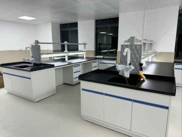 Mobile Modular Benches Industrial Workbenches with Cabinets Modern Metal Design Specialized Medical Lab Furniture
