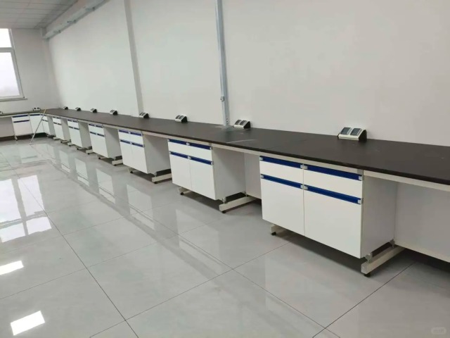 Modern Metal Laboratory Furniture Phenolic Resin Countertop Lab Bench with Cabinet for School Lab