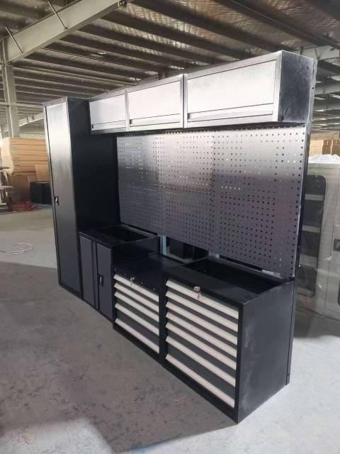 Heavy-Duty Multifunctional Metal Tool Cabinet with Wheels for Home Garage Workshop Repair Shop Parts Storage