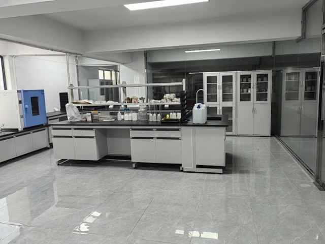 Modern Metal Lab Cabinet LED Light Epoxy Powder Coated Finish Lab Island Bench Water Sink for Hospital Dental University Use