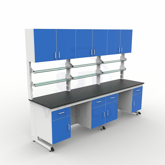 Epoxy Resin Iron Modern C Frame Lab Bench Strong Alkali Resistant Anti-Corrosive Heavy Duty Epoxy Powder Coated Work Table