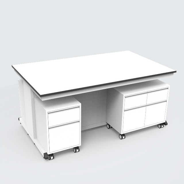 Best Selling VitalLab Modern Metal Chemistry Laboratory Table Corrosion Resistance Stainless Steel Worktop Epoxy Coating