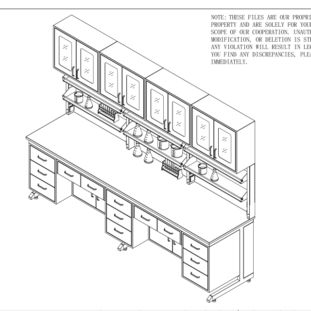 Laboratory Workbench with Cupboard Steel Frame Storage Lab Table