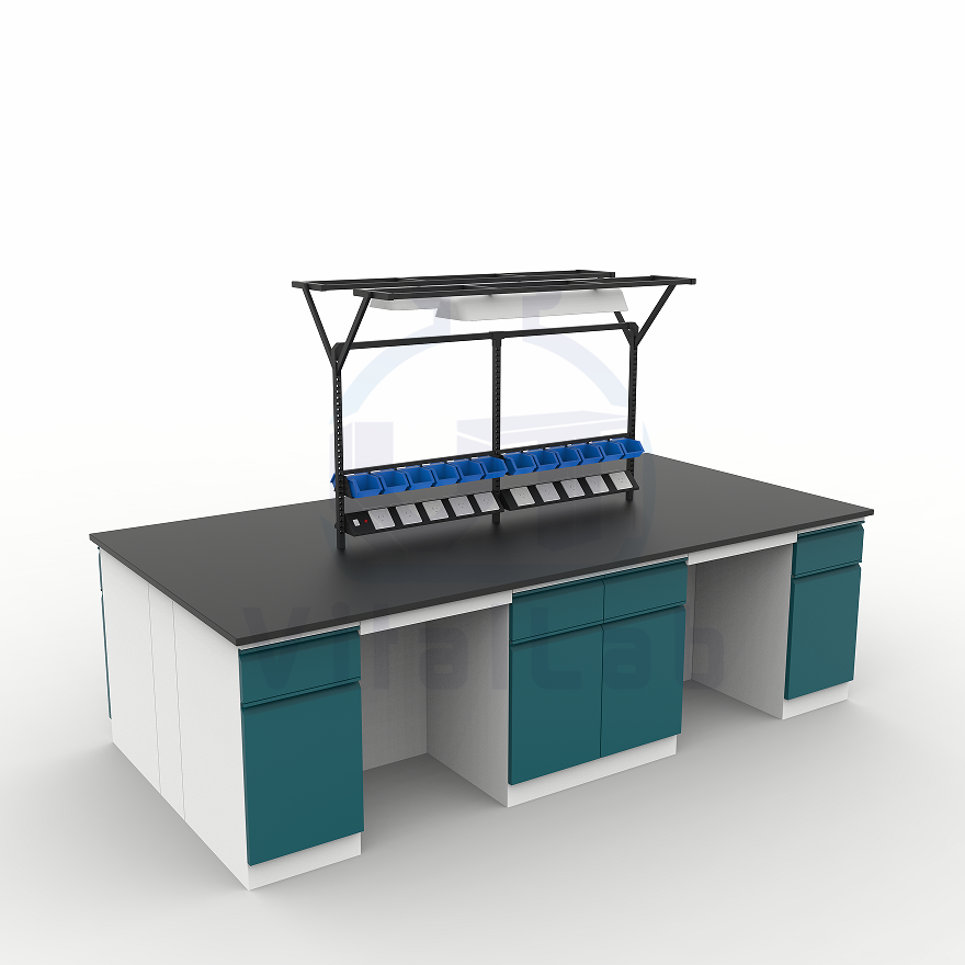 New Design Modern Iron Lab Workstation High Temperature Resistance Strong Alkali Resistant Laboratory Benches Furniture