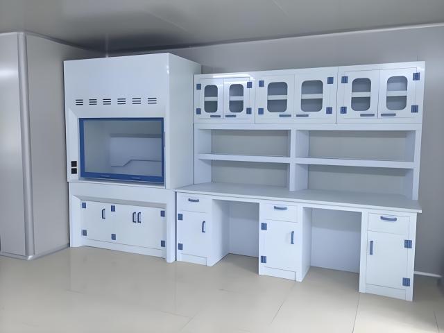 Modern Design Polypropylene Lab Bench with Reagent Shelf for Acid Alkali Resistance