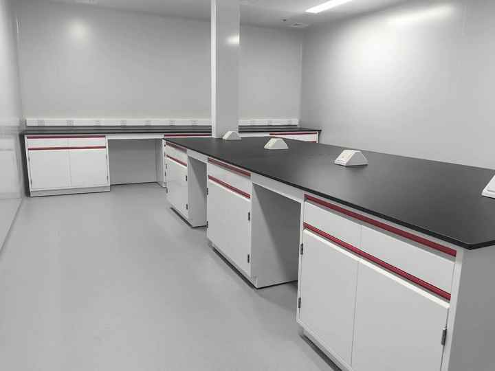 VitalLab All-Steel Laboratory Workbenches for Pharmaceutical Biology Clean Room Use Lab Island Bench