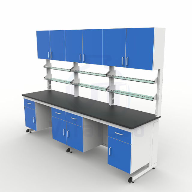 Epoxy Resin Iron Modern C Frame Lab Bench Strong Alkali Resistant Anti-Corrosive Heavy Duty Epoxy Powder Coated Work Table
