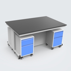 Industrial Modern Dental Lab Work Island Bench Stainless Steel Table Modular Mobile Corrosion-Resistant for Medical Hospital