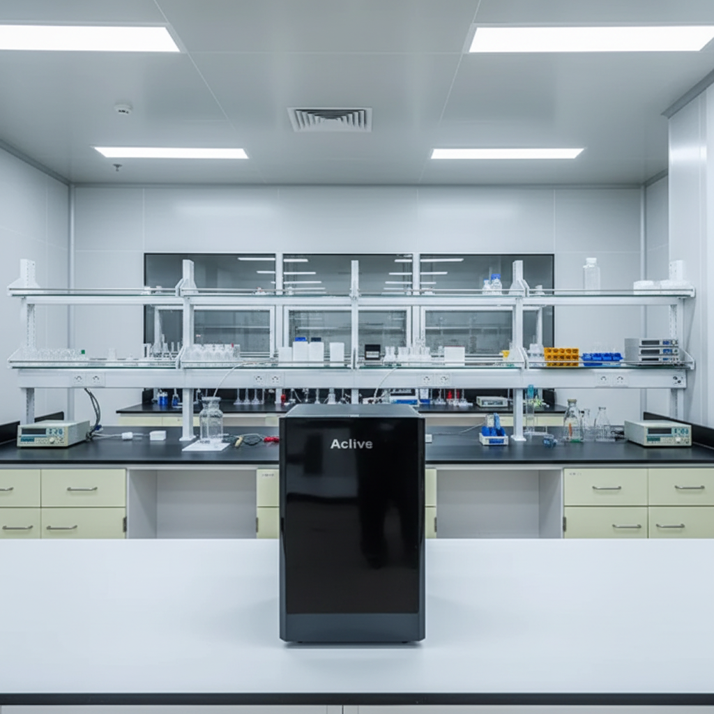 Hospital Laboratory Wall / Island Benches With Storage Cabinet and Water Sink
