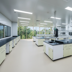 Modular Modern Iron Laboratory Tables with Epoxy Resin Countertop Epoxy Powder Coating for Hospital School Lab Bench Water Sink