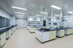 Modular Modern Iron Laboratory Tables with Epoxy Resin Countertop Epoxy Powder Coating for Hospital School Lab Bench Water Sink