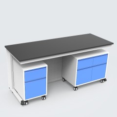 Modular Mobile C Frame Lab Bench with Movable Cabinet for University