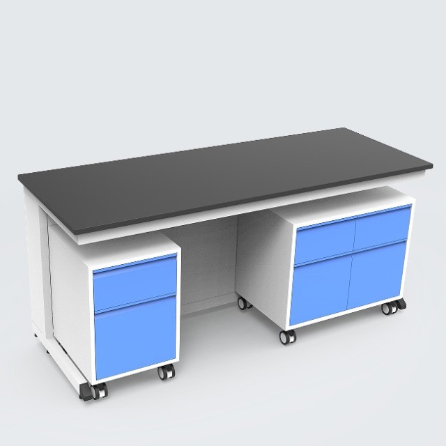Modular Mobile C Frame Lab Bench with Movable Cabinet for University
