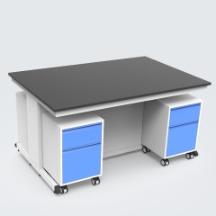 Industrial Modern Dental Lab Work Island Bench Stainless Steel Table Modular Mobile Corrosion-Resistant for Medical Hospital
