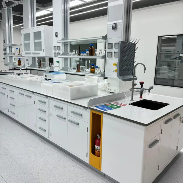 Modern White Laboratory Wall Benches Lab Bench for School Science Labs