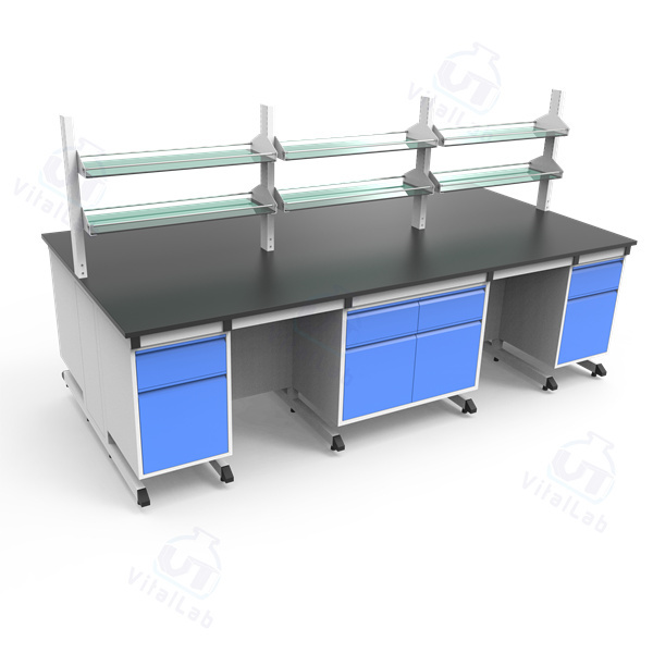 Modern Custom Hospital Laboratory Work Table with Sink Wholesale Custom Biological Modular Lab Bench for School Application