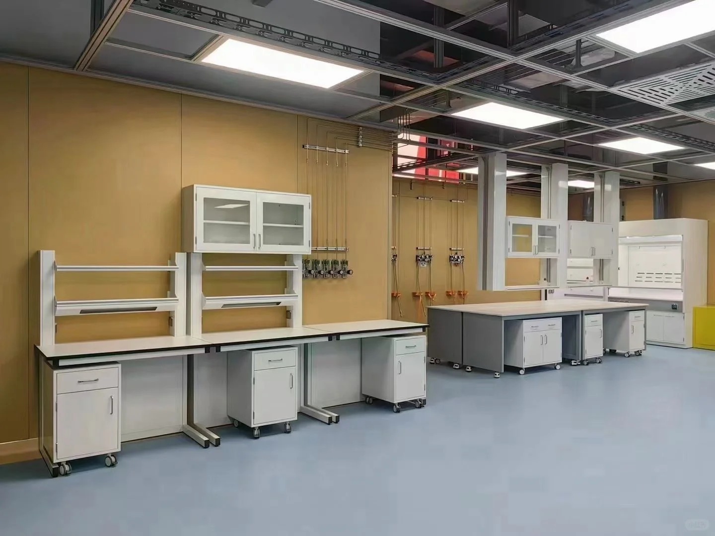 Modular Mobile Laboratory Bench on Wheels Portable Movable Lab Benches
