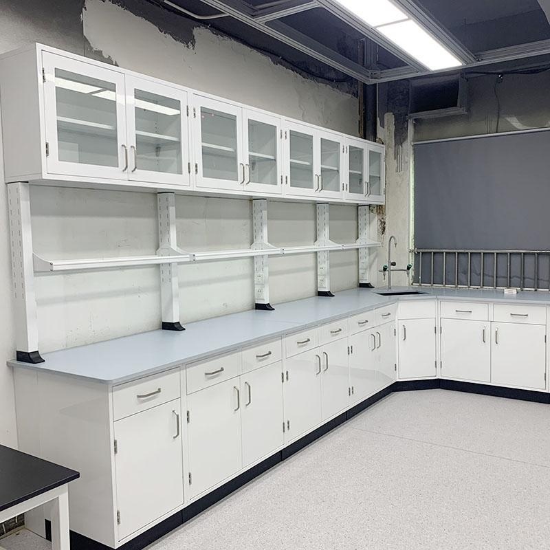 Electric Engineering Lab Bench with Sink and Faucet Lab Test Work Table with Lighting