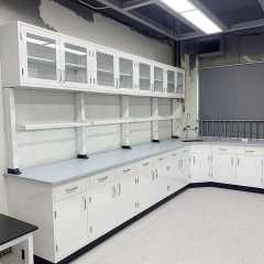 Electric Engineering Lab Bench with Sink and Faucet Lab Test Work Table with Lighting