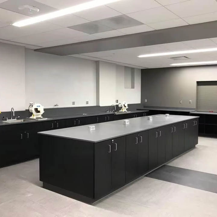 Stainless Steel Worktop Black Color Lab Bench Workstation for Sale