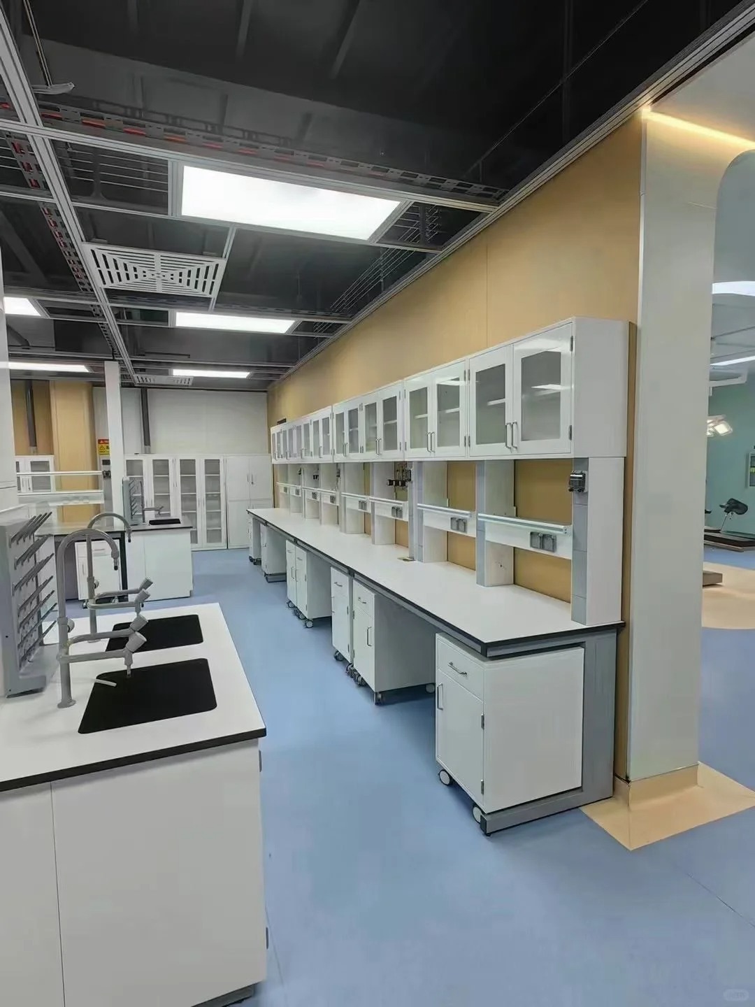 Modular Mobile Laboratory Bench on Wheels Portable Movable Lab Benches