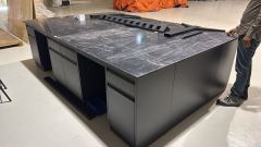Stainless Steel Worktop Black Color Lab Bench Workstation for Sale