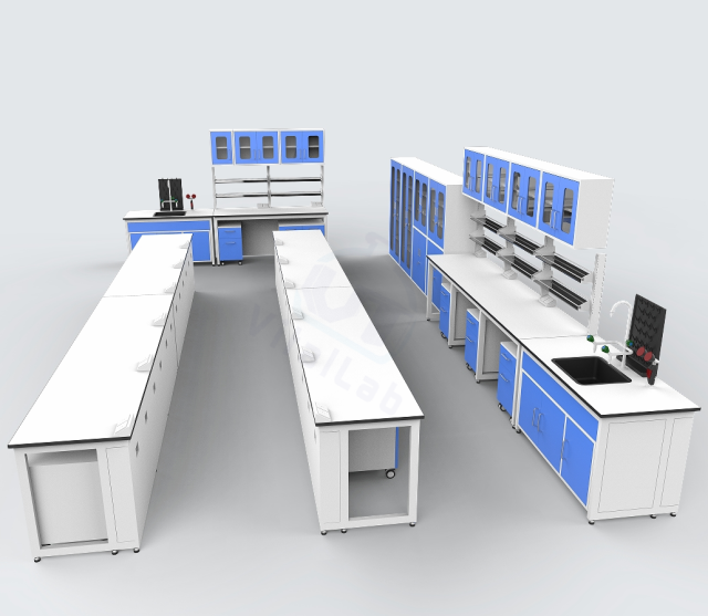 Modular Lab Bench Workstation with Mobile Cabinet for University Use