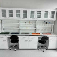 Modern White Laboratory Wall Benches Lab Bench for School Science Labs