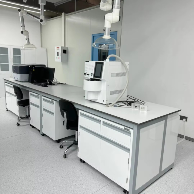 Modern White Laboratory Wall Benches Lab Bench for School Science Labs