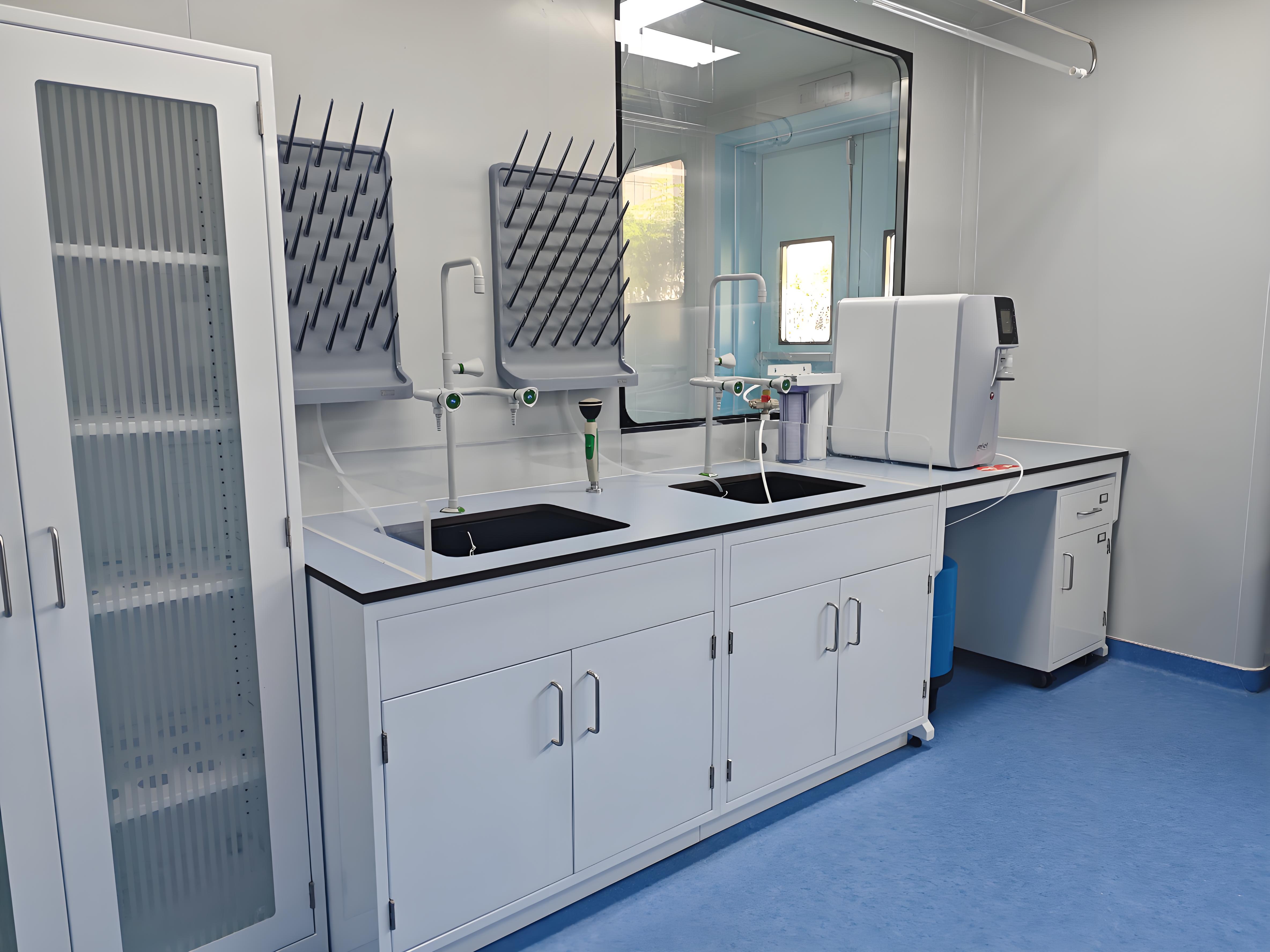 Electric Engineering Lab Bench with Sink and Faucet Lab Test Work Table with Lighting