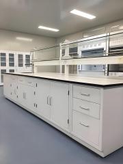 Electric Engineering Lab Bench with Sink and Faucet Lab Test Work Table with Lighting