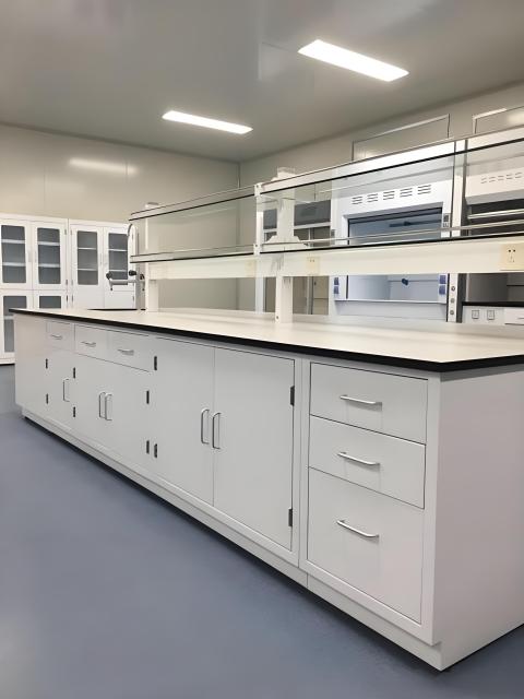 Electric Engineering Lab Bench with Sink and Faucet Lab Test Work Table with Lighting
