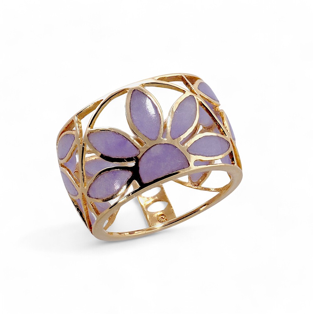 Lavender Jade Ring 008