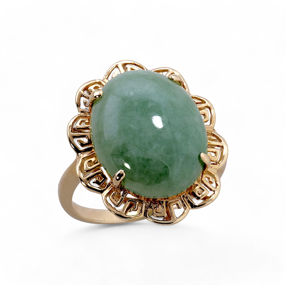 Green Jade Ring 014