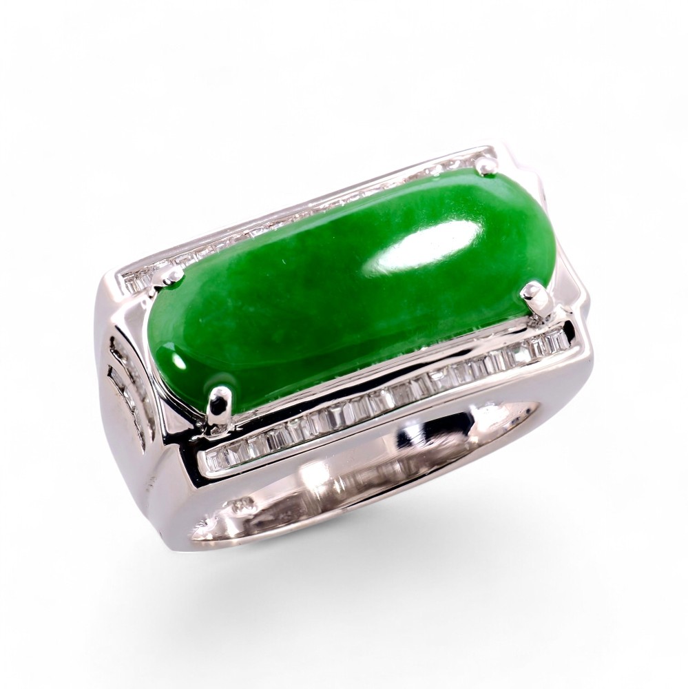 Imperial Green Jade Ring 016