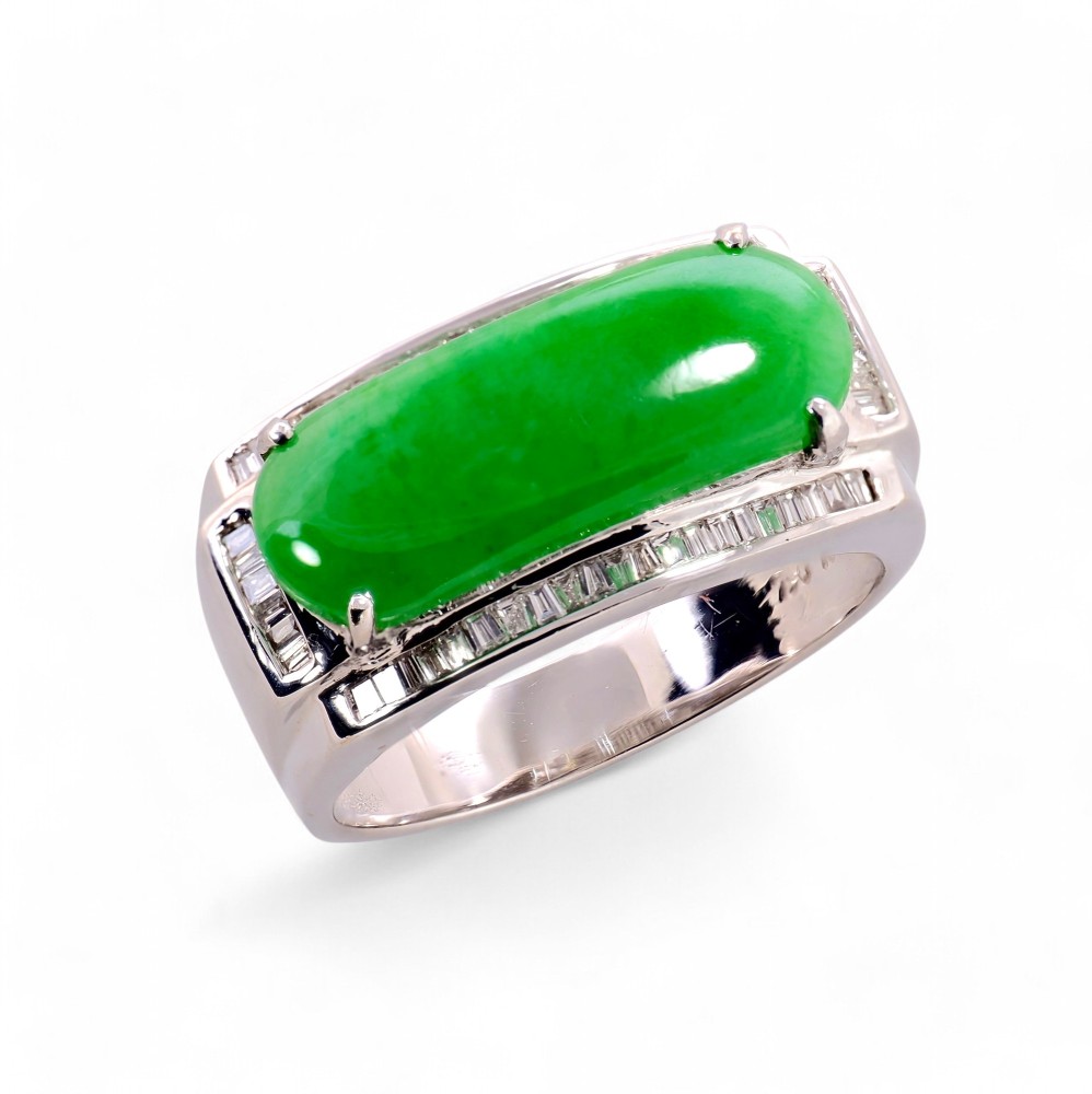 Imperial Green Jade Ring 018