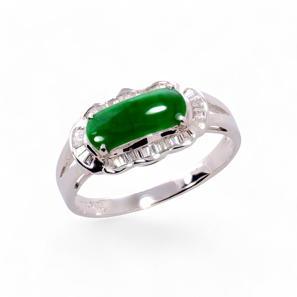 Imperial Green Jade Ring 023